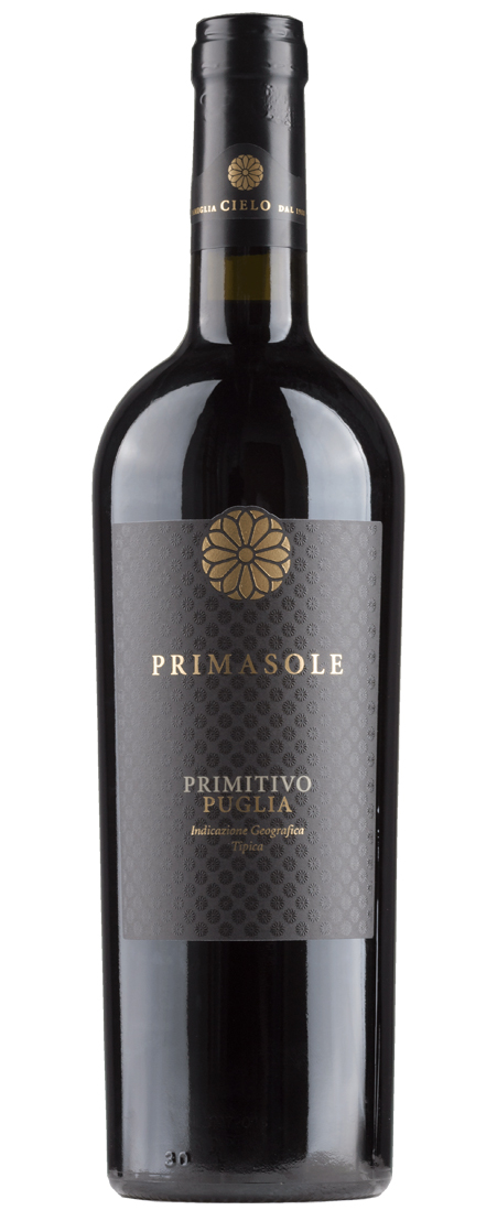 CIELO Primasole Primitivo Puglia IGT červené 13,50% 0,75l (čistá fľaša)