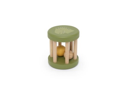 WOODEN ROLLING RATTLE – Mr. Dino