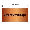 Štítok malý do 7 × 3 cm – vlastný text / dizajn (Z / S / B)