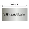 Štítok veľký do 14x9 cm – vlastný text / dizajn (Z / S / B)