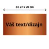 Štítok EXTRA od 14x9 cm do 27x20cm – vlastný text / dizajn (Z / S / B)