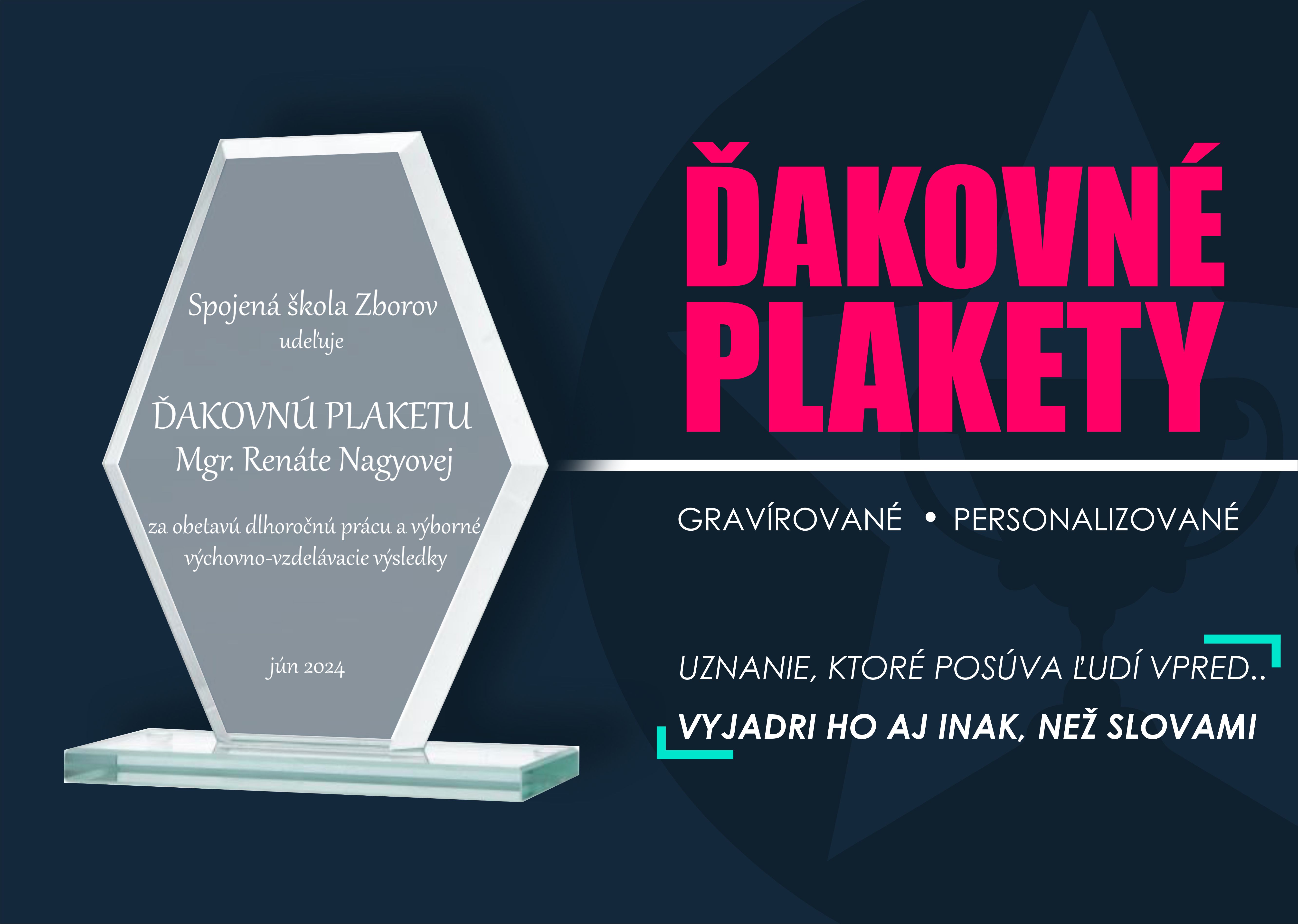 ďakovné plakety