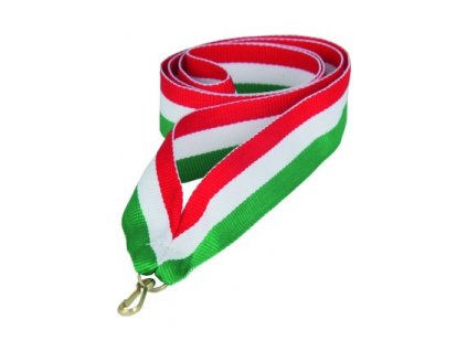 Stuha V2 zelena/biela/červená