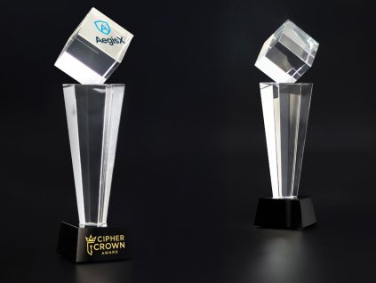 Glass Trophy C004 with box (Výška 30 cm)