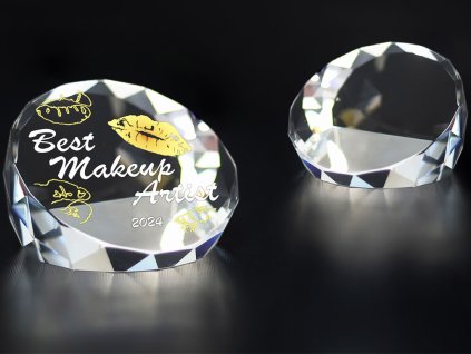 Glass Trophy T027 with box (Výška 10 cm)