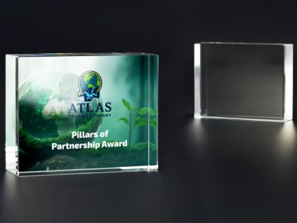 Glass Trophy C056 with box (Výška 11 cm)