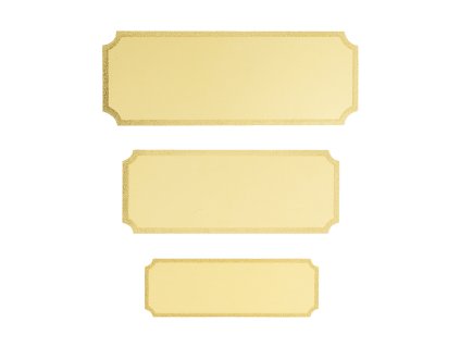Label aluminium engraving GOLD