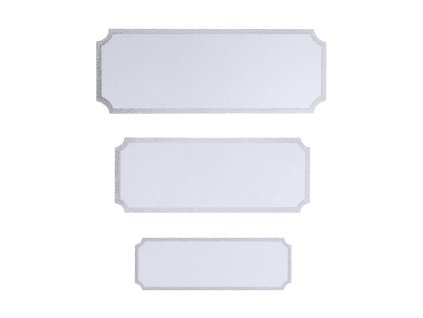 Label aluminium engraving SILVER