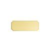 Aluminiumschild graviert - gold