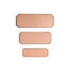 Label aluminium engraving BRONZE