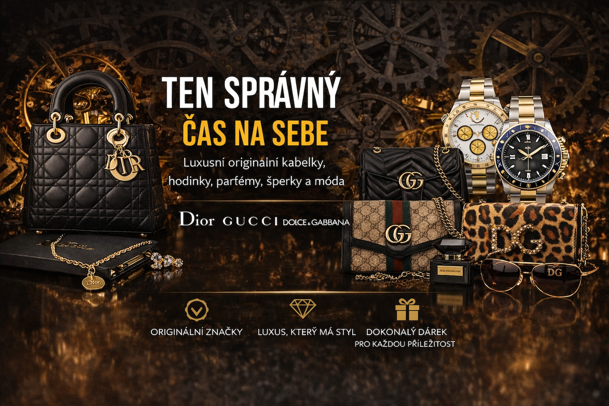 Luxusní kabelky, hodinky, parfémy, šperky a móda luxusních značek