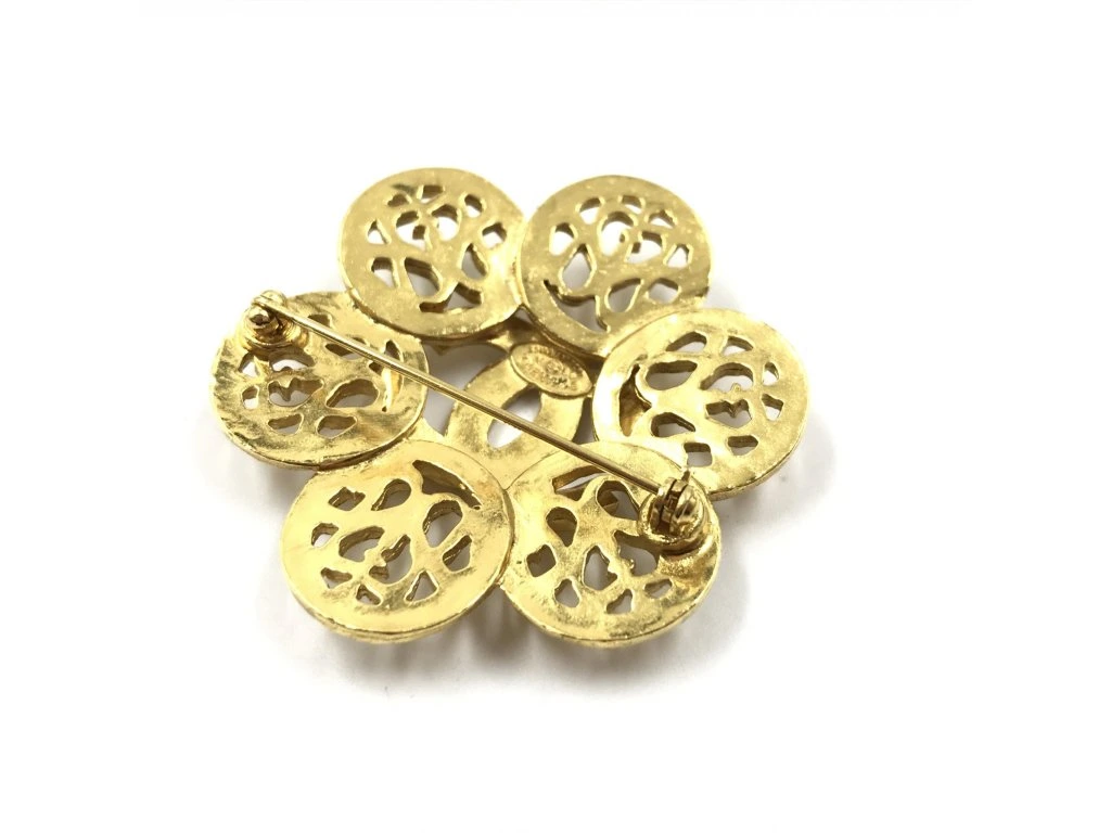 Kostýmní šperky Chanel Vintage brož Coco Medallian