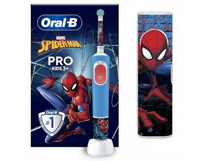 Elektrický zubní kartáček s cestovním pouzdrem Vitality Pro Kids Spiderman