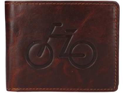 Pánská kožená peněženka 66-6535/M BRN BICYCLE