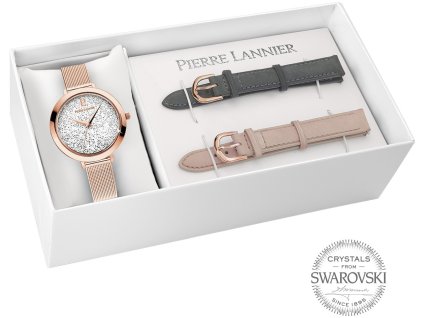 set hodinky reminek pierre lannier model cristal 392b908