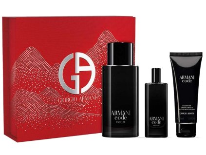 giorgio armani code parfum parfem 125 ml plnitelny sprchovy gel 75 ml parfem 15 ml 14964087083844