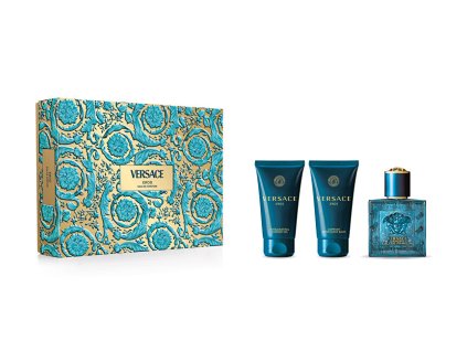 versace eros toaletni voda s rozprasovacem 50 ml sprchovy gel 50 ml balzam po holeni 50 ml 14147114054458