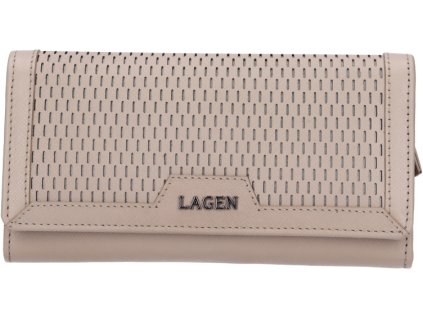 lagen damska kozena penezenka saffiano kuze blc 5704 taupe 14935742132522
