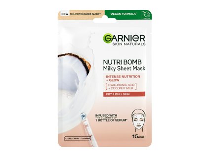 textilni pletova maska s kokosovym mlekem pro suchou plet skin naturals milky tissue mask 14669354154423
