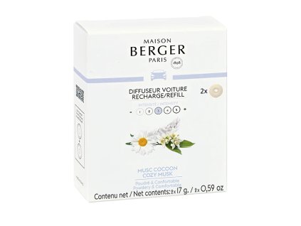 maison berger paris nahradni napln do difuzeru do auta cozy musk car diffuser recharge 14988538113536