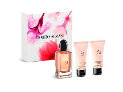 armani si edp 100 ml sprchovy gel 50 ml telove mleko 50 ml 14922989075526