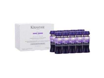 Neutralizační kúra proti žlutým tónům vlasů Fusio-Dose (Anti-Brass Restoring Purple Care) (Objem 10 x 12 ml)
