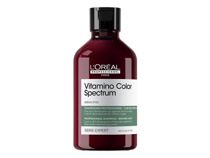 Neutralizační šampon pro hnědé vlasy Vitamino Color Spectrum Green Dyes (Professional Shampoo) (Objem 300 ml)