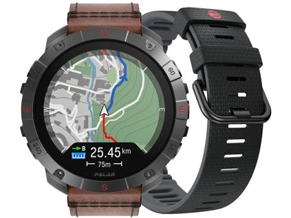 polar polar grit x2 pro titanium brown m l silikonovy reminek 1 14953733095536