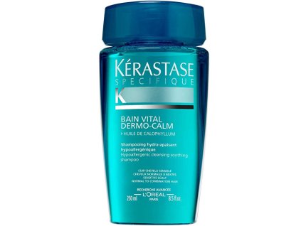 Šampon pro citlivou vlasovou pokožku pro normální až smíšené vlasy Bain Vital Dermo-Calm (Hypoallergenic Hydra-Soothing Shampoo) (Objem 250 ml)