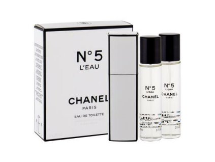 chanel chanel no 5 l eau edt 20 ml plnitelny flakon napln 2 x 20 ml 14645169094317