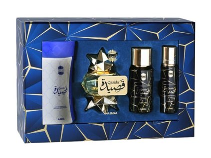 ajmal qasida edp 60 ml telovy pudr 80 g telova mlha 50 ml vlasova mlha 30 ml 14919557060158