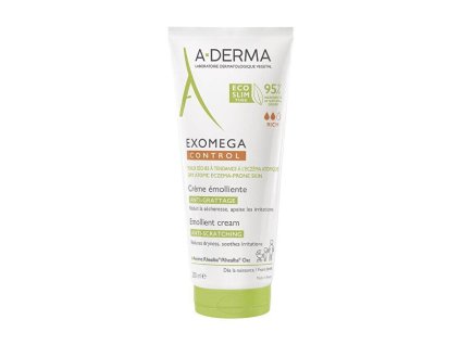 Emolienční krém pro suchou pokožku se sklonem k atopickému ekzému Exomega Control (Emollient Cream) (Objem 200 ml)