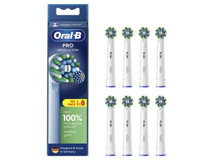 oral b nahradni kartackove hlavice cross action white eb50 8 ks 14988223114240