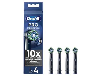 oral b nahradni kartackove hlavice cross action black eb50 4 ks 14988219082144