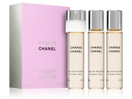 chanel chance toaletni voda s rozprasovacem napln 3 x 20 ml 14085457115302