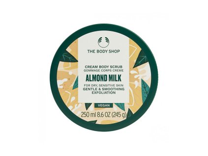 the body shop telovy peeling pro suchou a citlivou pokozku almond milk body scrub 250 ml 14945991065257