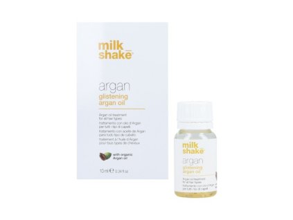 milk shake arganovy olej pro vsechny typy vlasu argan glistening argan oil 10 ml 14981404085127