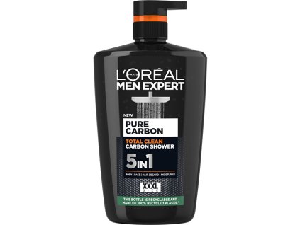Sprchový gel pro muže Men Expert Pure Carbon (Total Clean Carbon Shower) (Objem 1000 ml)