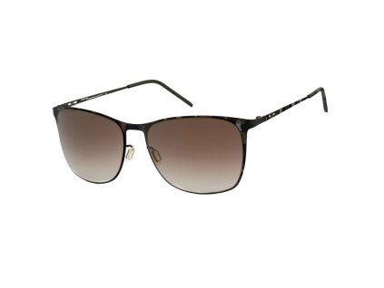 Hnědé kovové sluneční brýle