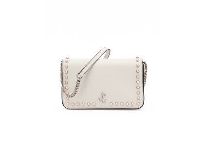 Bílá kožená crossbody kabelka
