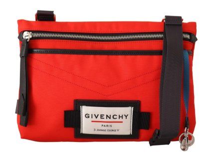 Červená polyamidová kabelka Downtown Flat Crossbody