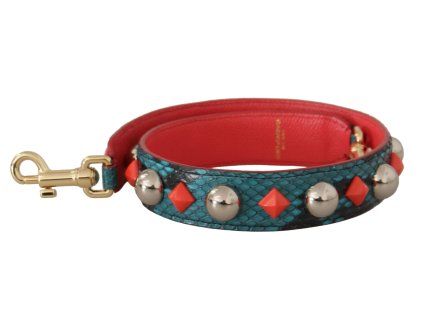 Popruh Green Crystals Leather Bag