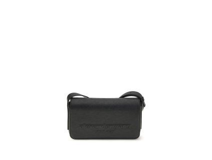 Černá kožená taška přes rameno Bos Taurus