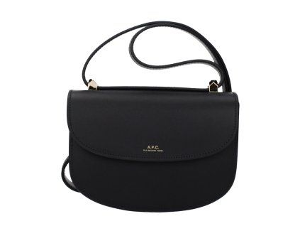 Černá kožená taška přes rameno