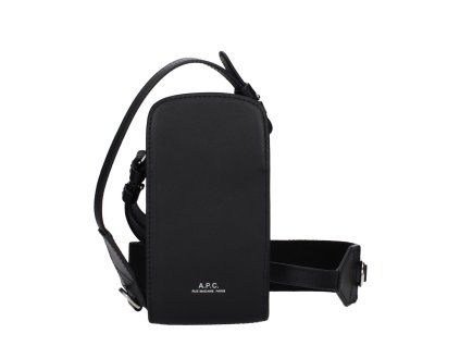 Černá kožená crossbody kabelka