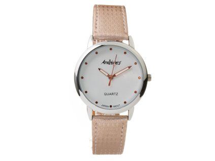 Vícebarevné kožené společenské hodinky