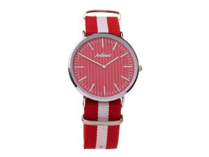 Dvoubarevné textilní hodinky