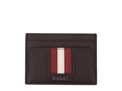 Hnědý kožený držák na karty