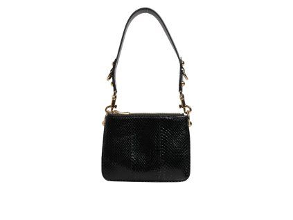 Černá exotická kožená taška přes rameno