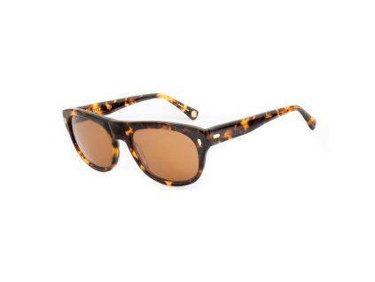 Hnědé acetátové sluneční brýle